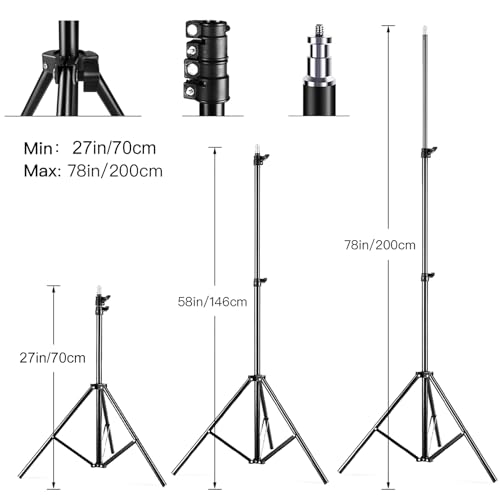 Image of Softbox Photography Lighting Kit, 85W LED Dimmable Bi Light, 24x24in Video Equipment with Remote Control & Adjustable Tripod Stand, Ideal for Photography Lighting (US Plug)