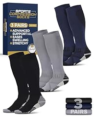 Black/Gray/Navy - 3 Pairs