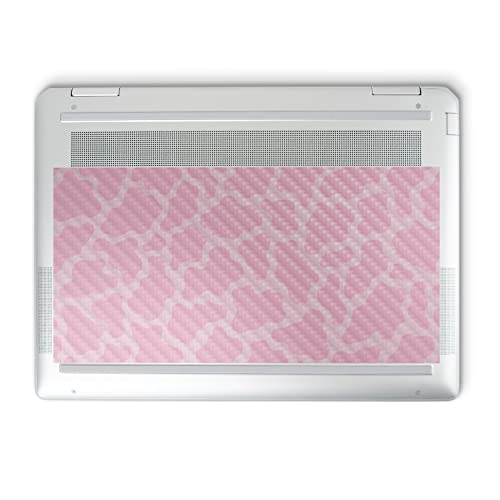 Image of MightySkins Carbon Fiber Skin Compatible with HP Spectre x360 14 inch (2022) Full Wrap Kit - Pink Giraffe | Protective, Durable Textured Carbon Fiber Finish | Easy to Apply | Made in The USA