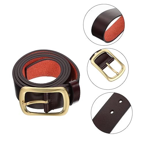 Men Brown Vintage Belt for Jeans Casual Waistband for Everyday Wear for Outings and Work Stylish Retro Design2