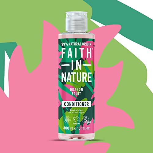 Faith In Nature 300ml Natural Dragon Fruit Conditioner, Revitalising, Vegan & Cruelty Free, No SLS or Parabens, For All Hair Types - Image 4