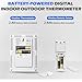 Geevon Indoor Outdoor Thermometer Wireless with 3 Remote Sensors, Temperature Humidity Monitor for Home with Comfort Indicator, Temp Alarm, Digital Hygrometer Thermometer Battery Powered