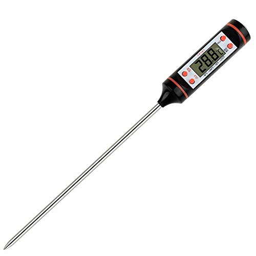 microrange調理用クッキング温度計 料理 温度計 デジタル 油温計 水温計 ℃/°F 油温度計