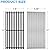TAILGRILLER Cast Iron Grill Grates and Emitter Plates for Charbroil Commercial Infrared 3 Burner 466242615 463243016 463367516 463242516 463242515 466242515 G466-2400-W1 G474-0017-W1 466-0025-W1