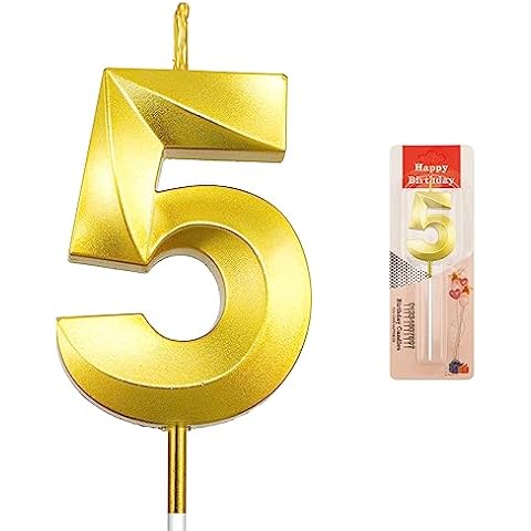 5 Candle, Number 5 Candle, 5 Birthday Candle, Number 5 Birthday Candle, 5 Candle for Cake, 5th Birthday Candle, 5 Cake Topper, Birthday Candle 5, Birthday Candles, Number Candles, Birthday Candle Cover