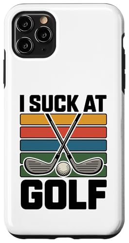 I Suck At Golf Joke ʔSt s Ȓj St X}zP[X iPhone 11 Pro Max p