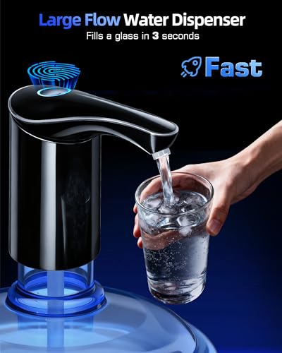 Image of Highest-Output Water Dispenser for 5 Gallon Jug, Electric USB C Water Pump | World Cup Viewing Essential | USB-C Rechargeable | Automatic Portable Dispenser | Perfect for Home, Office, Camping