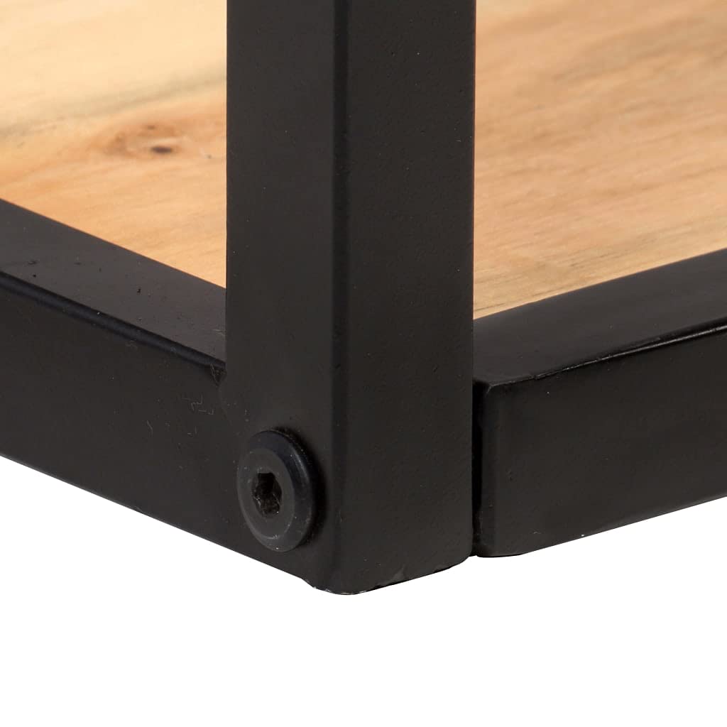 Furniture Select-Estantes de pared 2 piezas 120 cm madera maciza de acacia