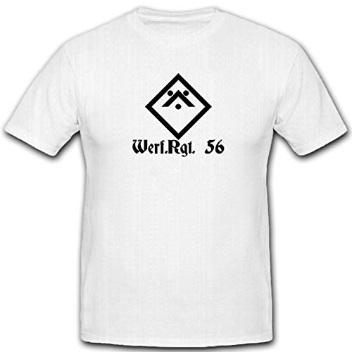 T-shirt Werfrgt 56 Werfer Regiment 56 blanc en taille XXXXL