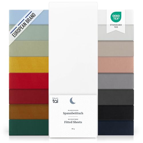Blumtal Lenzuolo Angoli Matrimoniale 180x200cm Bianco