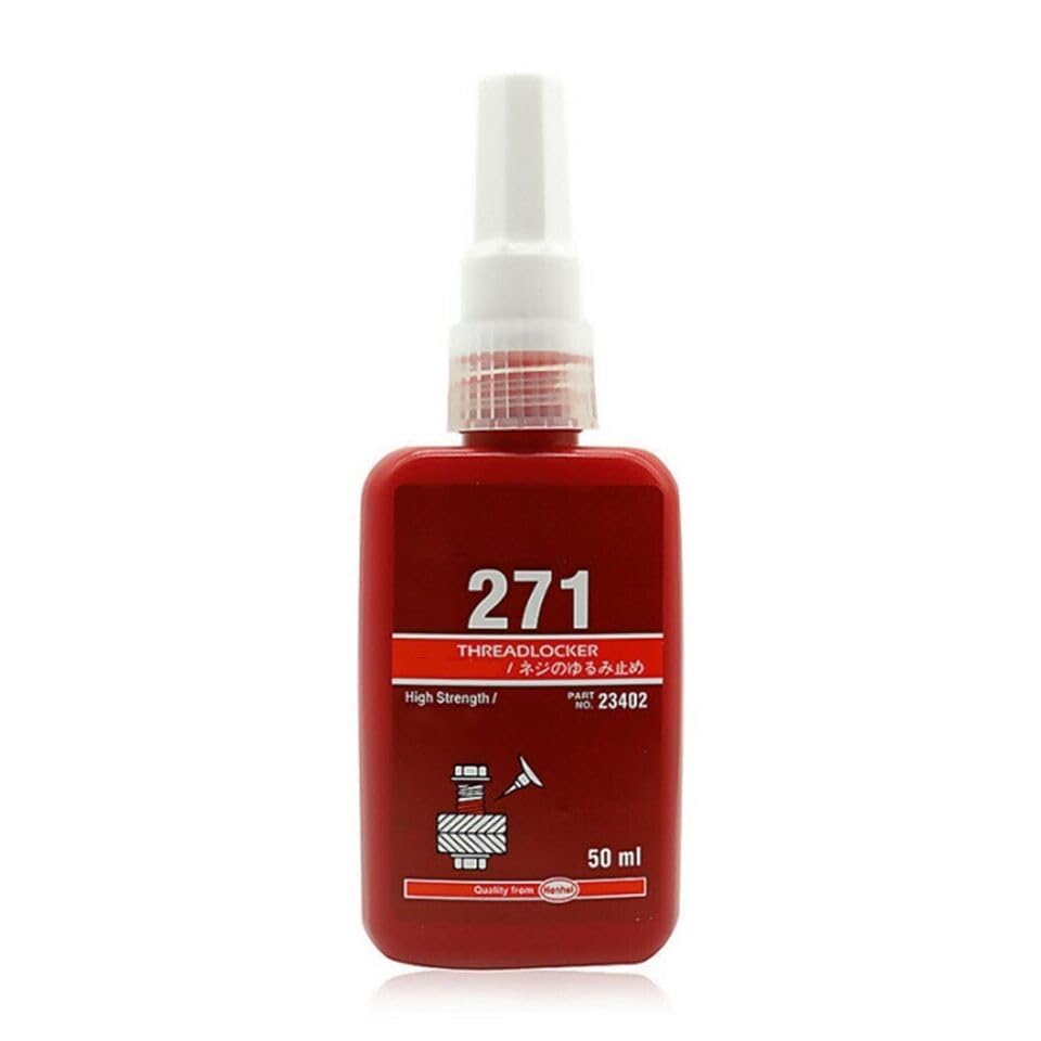 DREAWOO 1 * 50ml Threadlocker 271 Fit for Locking Sealing Threaded Fasteners Anaerobic Curing