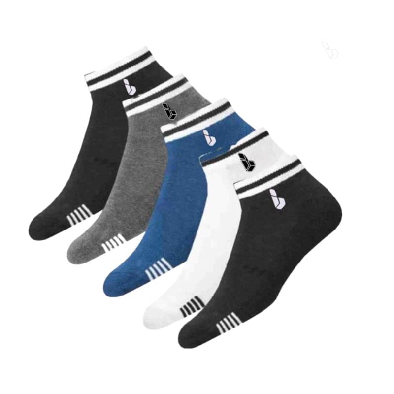 bahuzo Low Cut Ankle Socks For Men Pack Of 5 Pairs.-picture-15