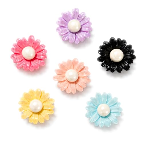 Breloques marguerite pour sabots lot de 6 clips anti friction pour personnaliser vos sacs
