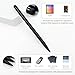 6-Pack Black Dual-Tip Stylus Pens – Universal Touchscreen Stylus Compatible with iPad, Samsung Galaxy, Smartphones & Resistive GPS Devices