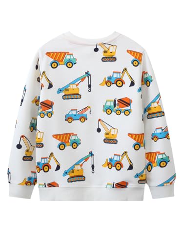 Boys Sweatshirts Casual Sweatshirts Cotton Sweatshirts Long Sleeve T-shirts Crew Neck Cartoon Tops for Boys-4982