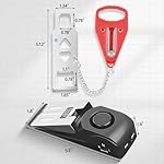 Portable Door Lock & Door Stop Alarm Set, Dual Protection for Privacy and Safety in Home Door Lock Kit, Door Alarm with 120dB Siren for Travel, Hotel, Apartment, College, Home - Image 2