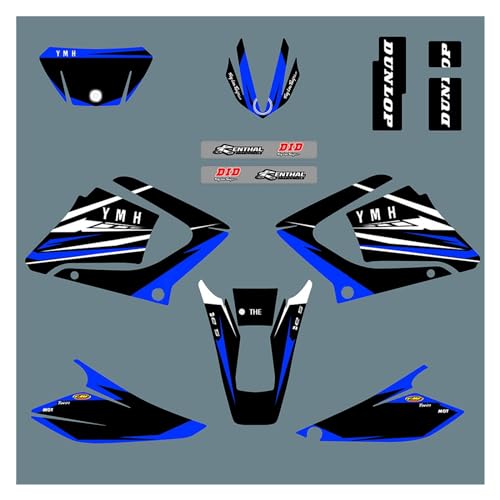 Sticker moto Yamaha DTX125 protège carénage rayé vinyle extérieur