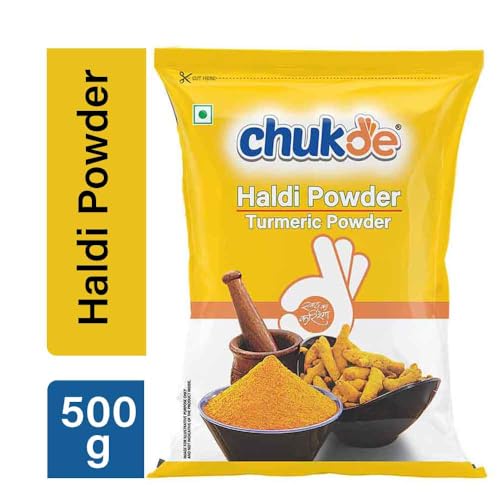 Image of Chukde Haldi Powder - Turmeric Powder - 1 Kg (500gm x 2) | Authentic Indian Spice for Flavorful and Colorful Dishes | Rich in Curcumin with Anti-inflammatory and Antioxidant Properties