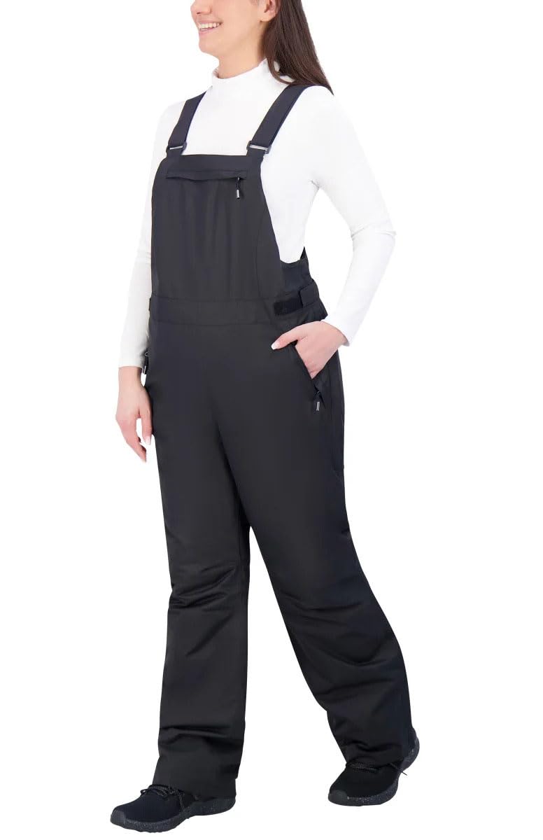 Gerry Women's Snow Bib Pants (Black, Medium)