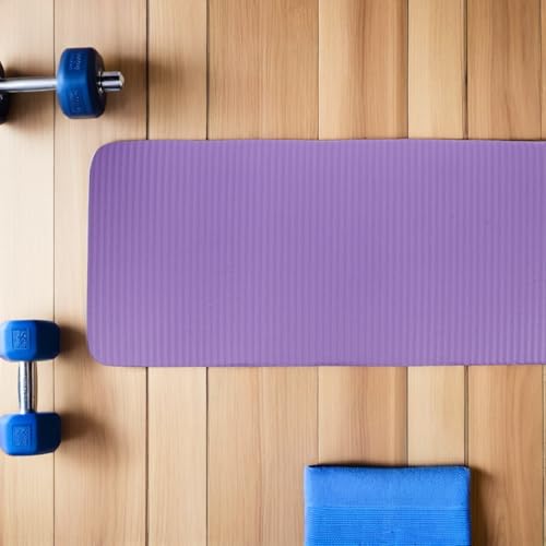 Almohadilla soporte para yoga para rodillas y codos, antideslizante, color violeta miniatura 7
