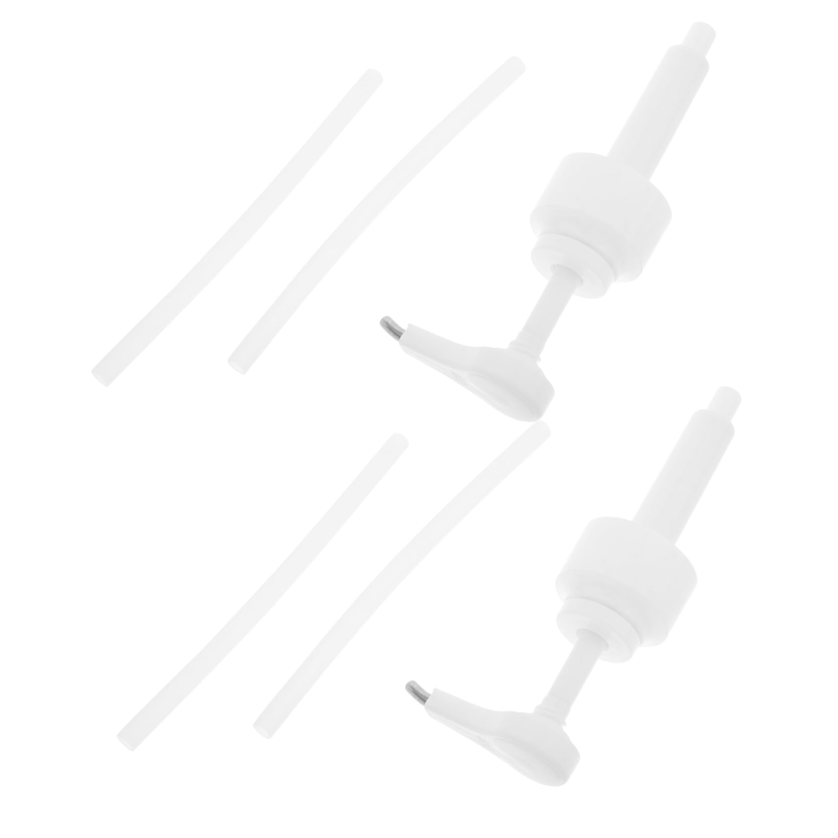 SOLUSTRE Efficient Sauce Pump Dispenser Set Stainless Steel Nozzles for Oyster Sauce Ketchup Condiments for Kitchen