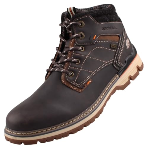 Dockers by Gerli Botas TEX para hombre, Chocolate 360, 43 EU