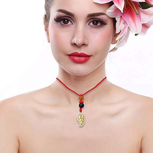 Pbzydu Collana con Ciondolo, Collana di Giada