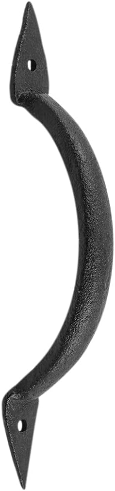 Renovators Supply Manufacturing Door Pull Spear Tip Black Cast Iron 6 3/8 H X 1 1/4 W