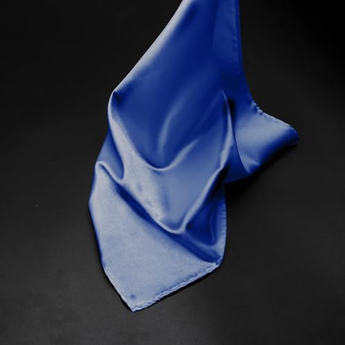 Image of Satin Mens Pocket Square with Holder, 11.8'' Suit Handkerchiefs for Men Wedding Business Casual