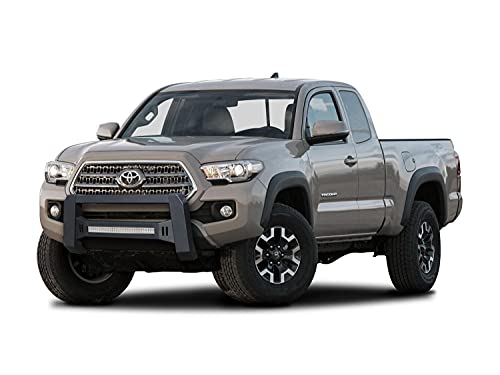 Tac Predator Bull Bar Compatible With 2005-2023 Toyota Tacoma Pickup Truck Fine Textured Black Modular Lighting Front Bumper Brush Grille Guard With Led Off-Road Lights (Patent No.: Us 10,315,599 B2) #TOP2