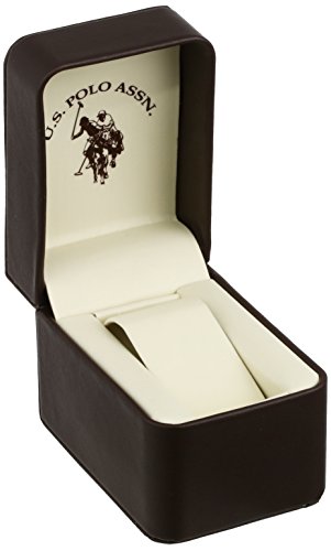 U.S. Polo Assn. Sport Men's USC90006 Rose Gold-Tone and Black Silicone Strap Watch3