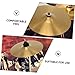 GOOHOCHY 6-inch Brass Jazz Drum Cymbals Replacement for Drum Set Cymbals