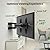 USX MOUNT Full Motion TV Wall Mount for Most 32-70 inch TVs up to 99 lbs, Wall Mount Bracket with Dual Articulating Arms, Swivel, Tilt, Max VESA 400x400mm, TV Mount Fits 12”/16” Wood Studs