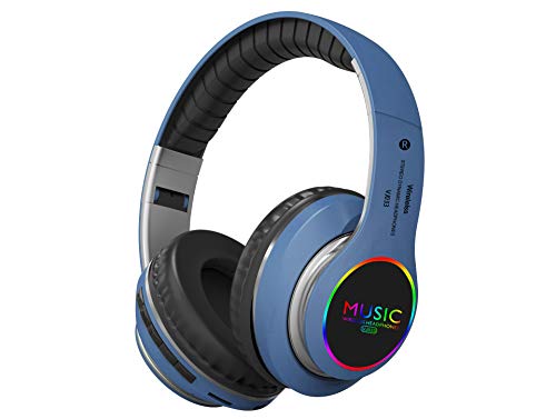 Rechargeable Bluetooth Headphones Over Ear, Wireless, Foldable, with/Built-in Mic, Comfortable Protein Earpads, Support