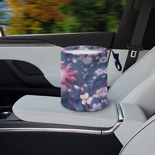 Image of Pink Salamander Car Garbage Can Vehicle Trash Can Rubbish Bag Multipurpose Hanging Headrest Road Trip Must Haves for Kids Car Decor