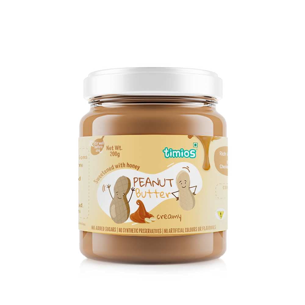 Timios Healthy Peanut Butter|Sweetened Honey|Cholestrol & Gluten Free|For Kids and Adults|200g (B09D9B9CBT) Amazon Price History, Amazon Price Tracker