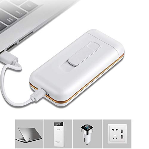 Cigarette Case with Lighter Cigarettes Box Portable 20pcs 100's Slim Cigarettes USB Lighters 2 in 1 Rechargeable Flameless Windproof Electric Lighter (Red)