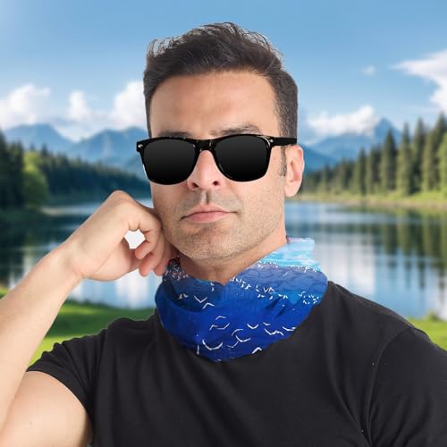 Mountain Landscape Cooling Neck Gaiter Face Mask Lightweight Sun Protection Bandana Multifunctional Outdoor Headwear4