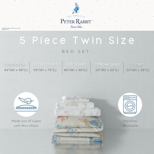 image for Franco Peter Rabbit Kids Bedding Super Soft & Cozy Reverisble Microfib