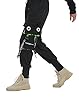 Hello MrLin Men's Jogger Pants Punk Cargo Baggy Te... #4