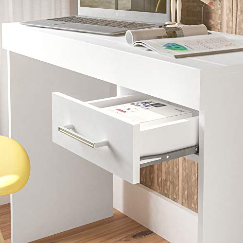 Escrivaninha com gaveta COOLER cor Branco - Artely 4 41Qb-4i7lIL