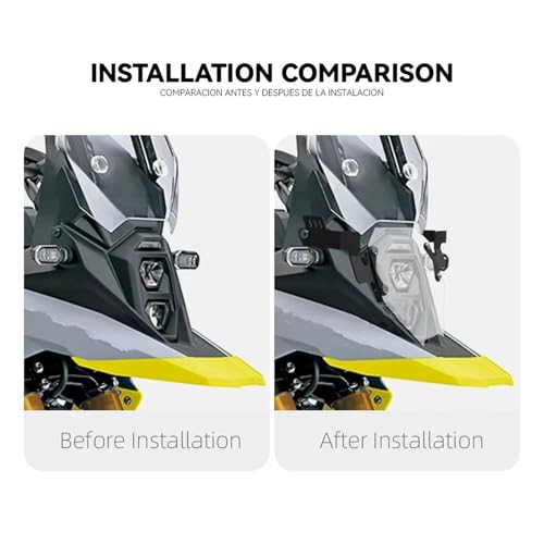 Grille phare moto brisé évité sur Suzuki V-Strom 800DE 2024 - 6