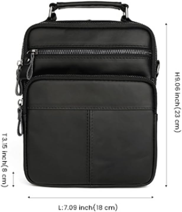 Retro Single Shoulder Bag Genuine Leather Business Casual Men's Crossbody