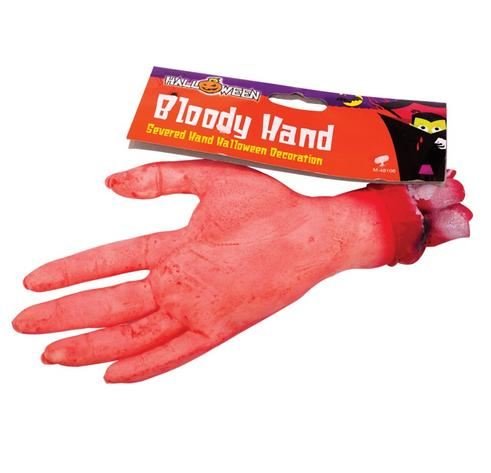 Mano Mozzata Finta con sangue - scherzo realistico...