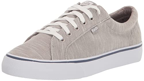 Image of Keds Womens Jump Kick Textile Linear Static Lace Up Sneakers Shoes Casual - Grey