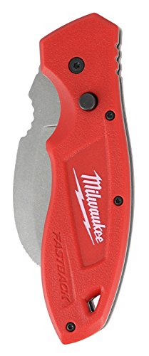 Milwaukee 48-22-1985 Fastback Hawk Bill Folding Knife W/Belt Clip And Lanyard Hole, Metal #TOP3