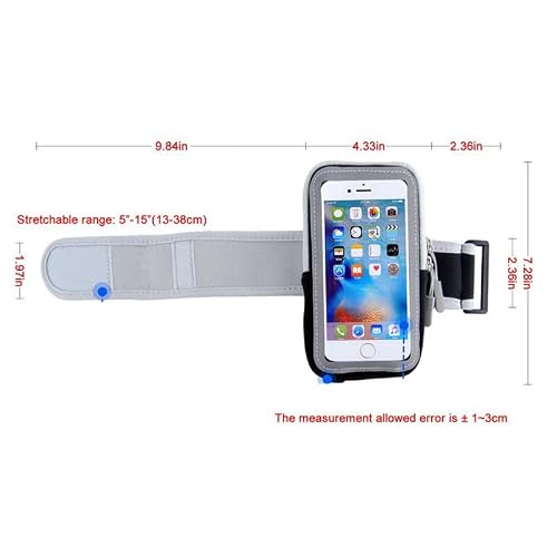 Running Armband Arm Band Gym Wrist Bag For Iphone 13 12 11 Pro Max Xr Samsung Galaxy S21 Fe S20 A10S A10E Google Pixel 6 4A 5A 3Xl Xiaomi 12 12X Sports Phone Holder Case Touchscreen Sleeve (Black) #TOP4