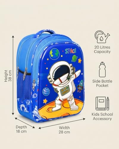 Image of Stylbase Kid School Backpack Bag for Girls and Boys | Ideal School Picnic Travel & Travelling Bag |17 Inches 4 Compartments, Water-Resistant Multipurpose for Kids