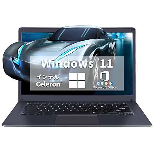 初期設定不要 Office 2019付きノートパソコン 薄型軽量パソコン 1920*1080フルHD Gemini Lakeインテル高性能省エネCPU 14型 メモリ6GB Windows11 Pro搭載ノートPC テレワーク オンライン授業用