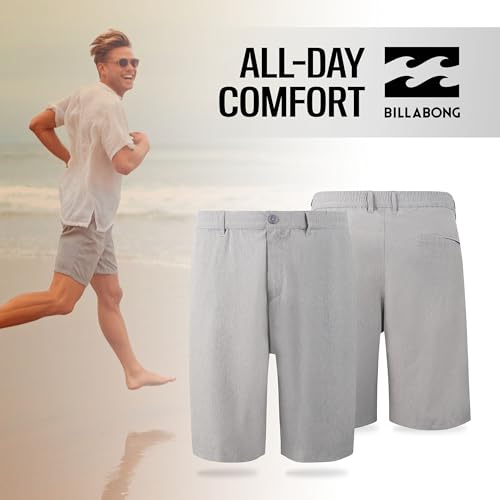 Billabong Big and Tall Shorts for Men – Hybrid Stretch Board Shorts Quick Dry Crossfire Submersible3